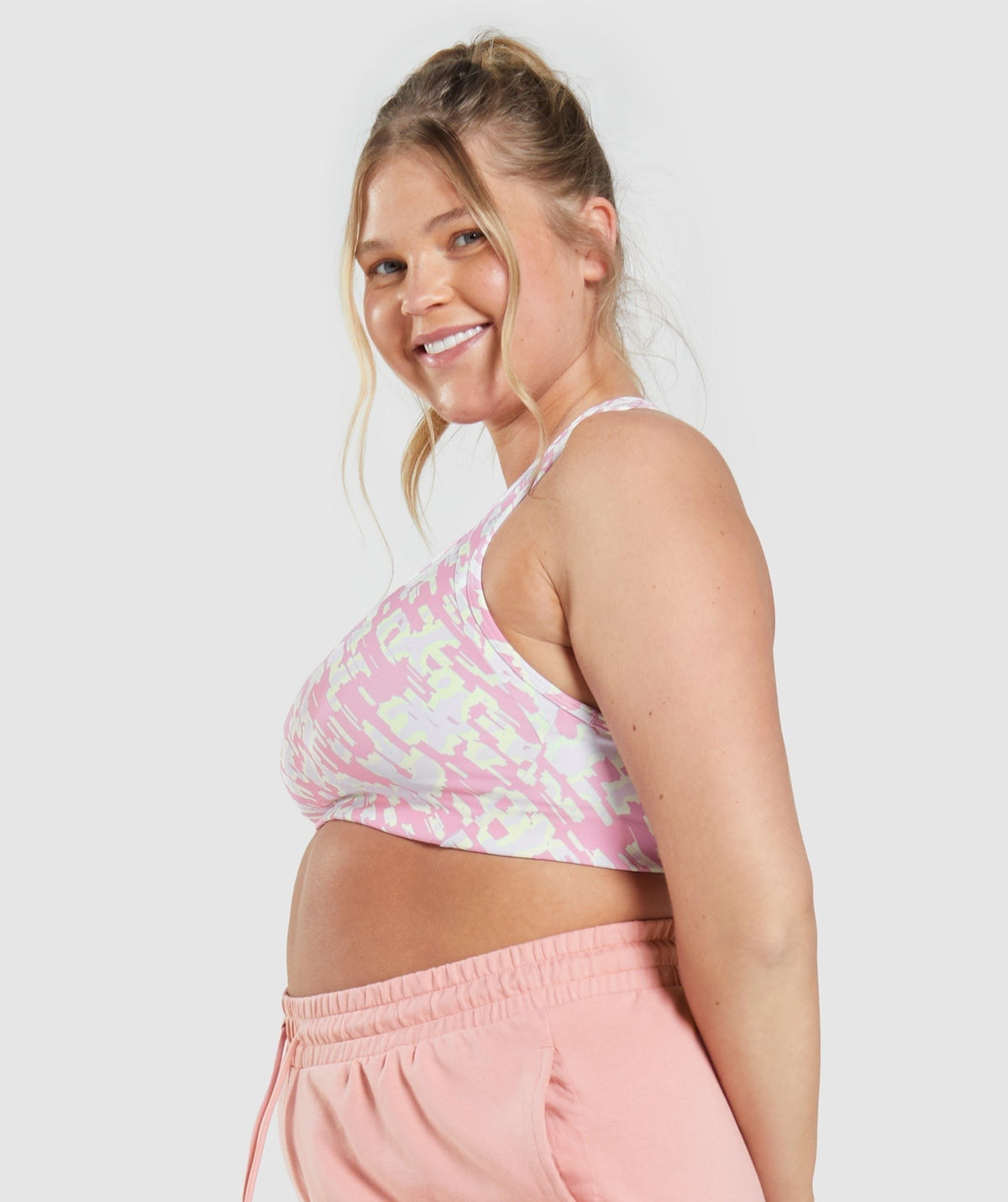 Gymshark Essential Racer Back Sports Bra - Sorbet Pink