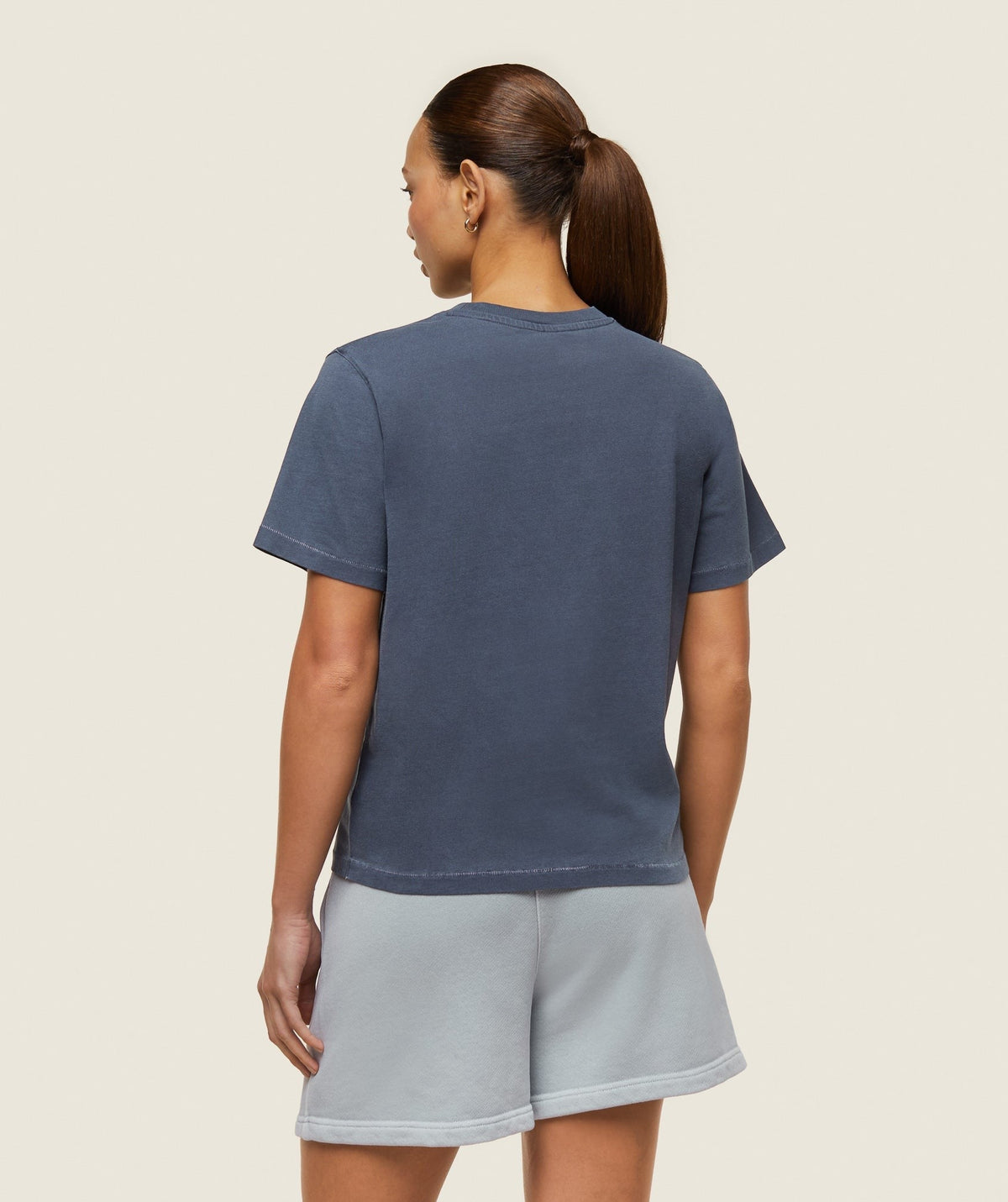 Gymshark Comfort Regular SS Top - Heavy Blue/Pigment Garment Dye + Wash
