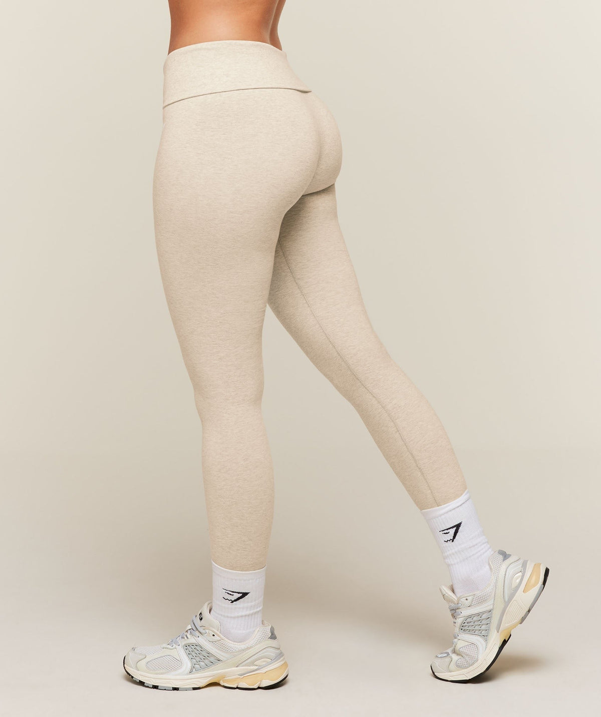 Gymshark CottonMoveTM Leggings - Oat Marl