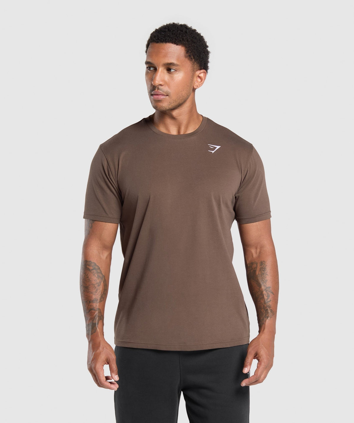 Gymshark Crest Tee - Walnut Brown