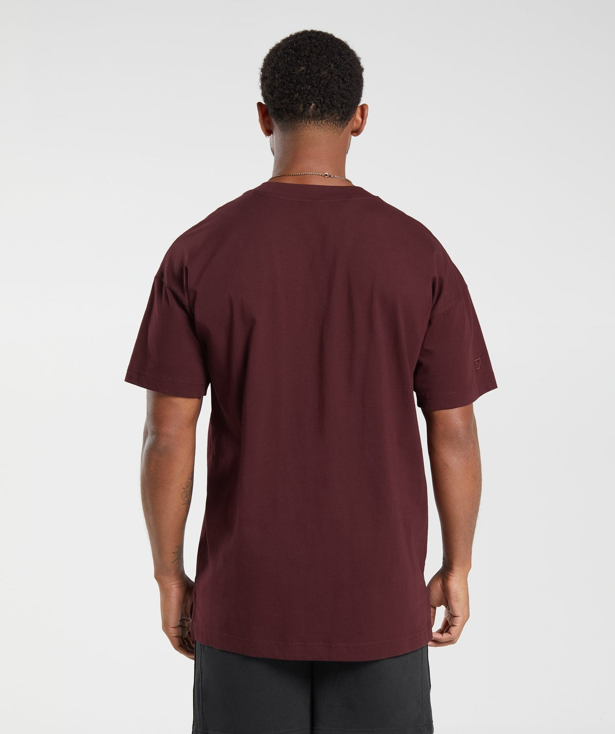 Gymshark Rest Day Essentials Tee - Rich Maroon