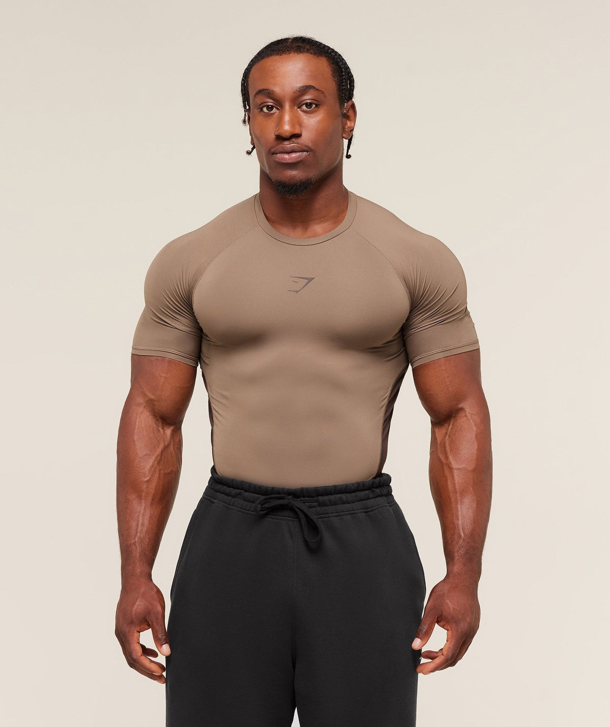 Gymshark Element Baselayer Tee - Soul Brown/Archive Brown