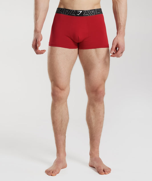 Gymshark x David Laid Boxers 1pk - Spark Red/Black