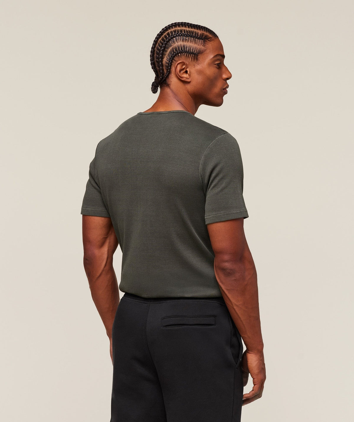Gymshark Premium Washed Ribbed Tee - Strength Green