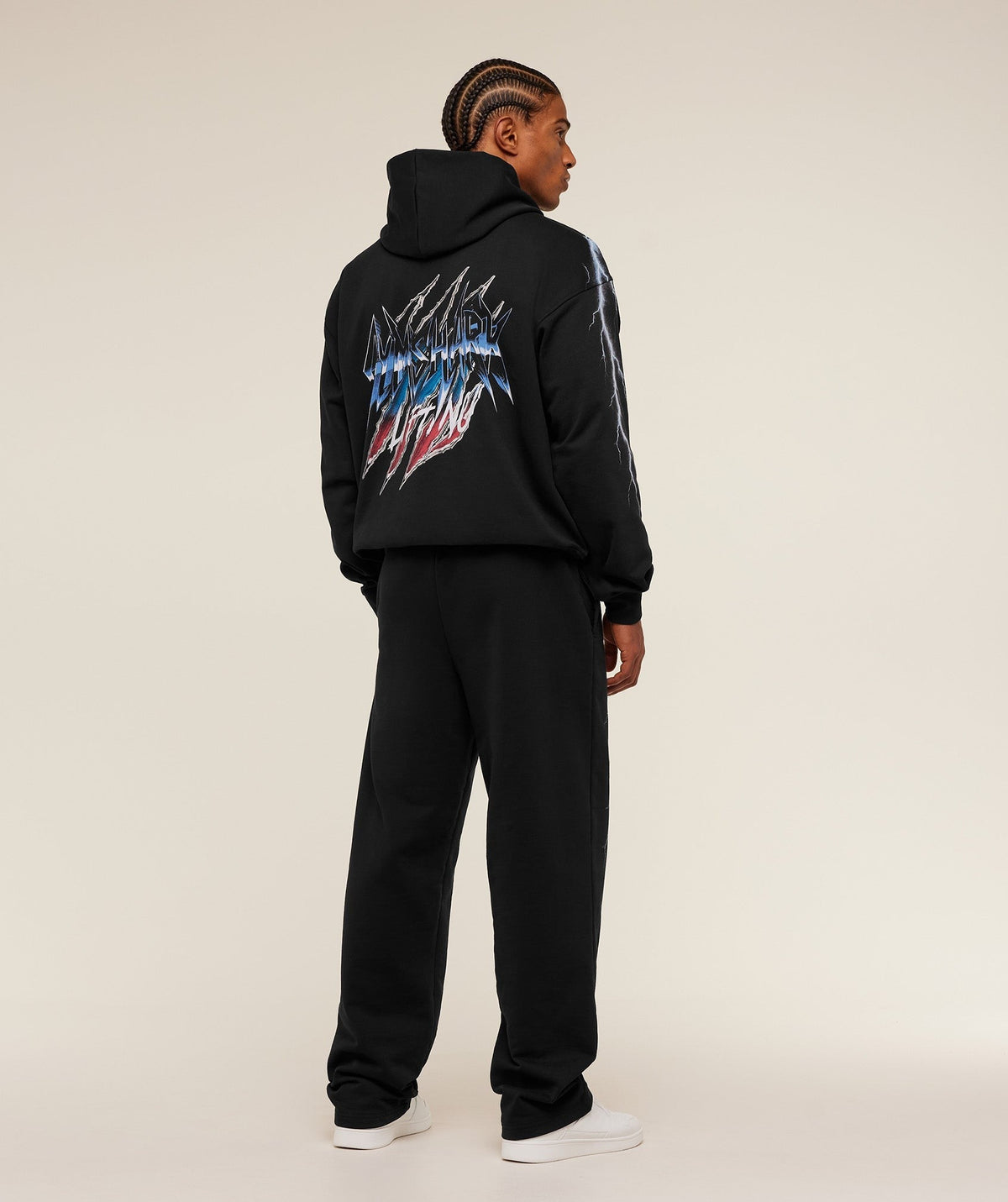 Gymshark Eagle Band Style Graphic Hoodie - Black