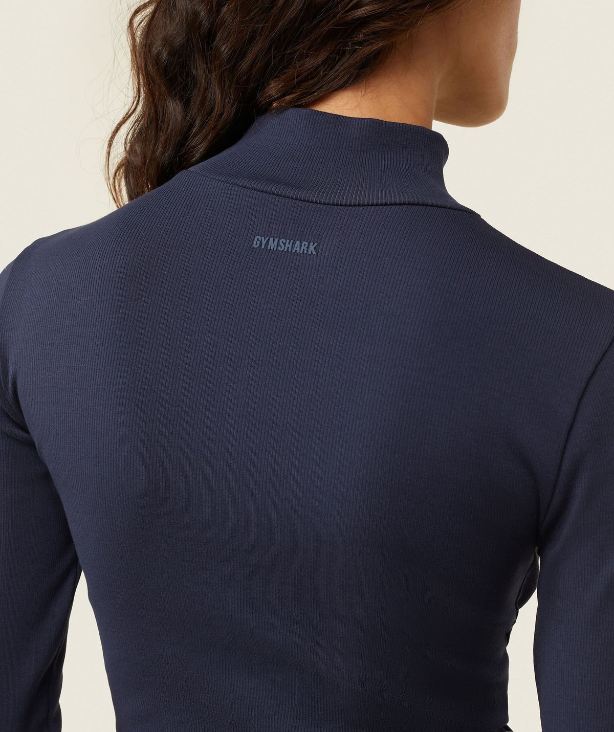 Gymshark Comfort LS Ribbed Turtle Neck - Heavy Blue