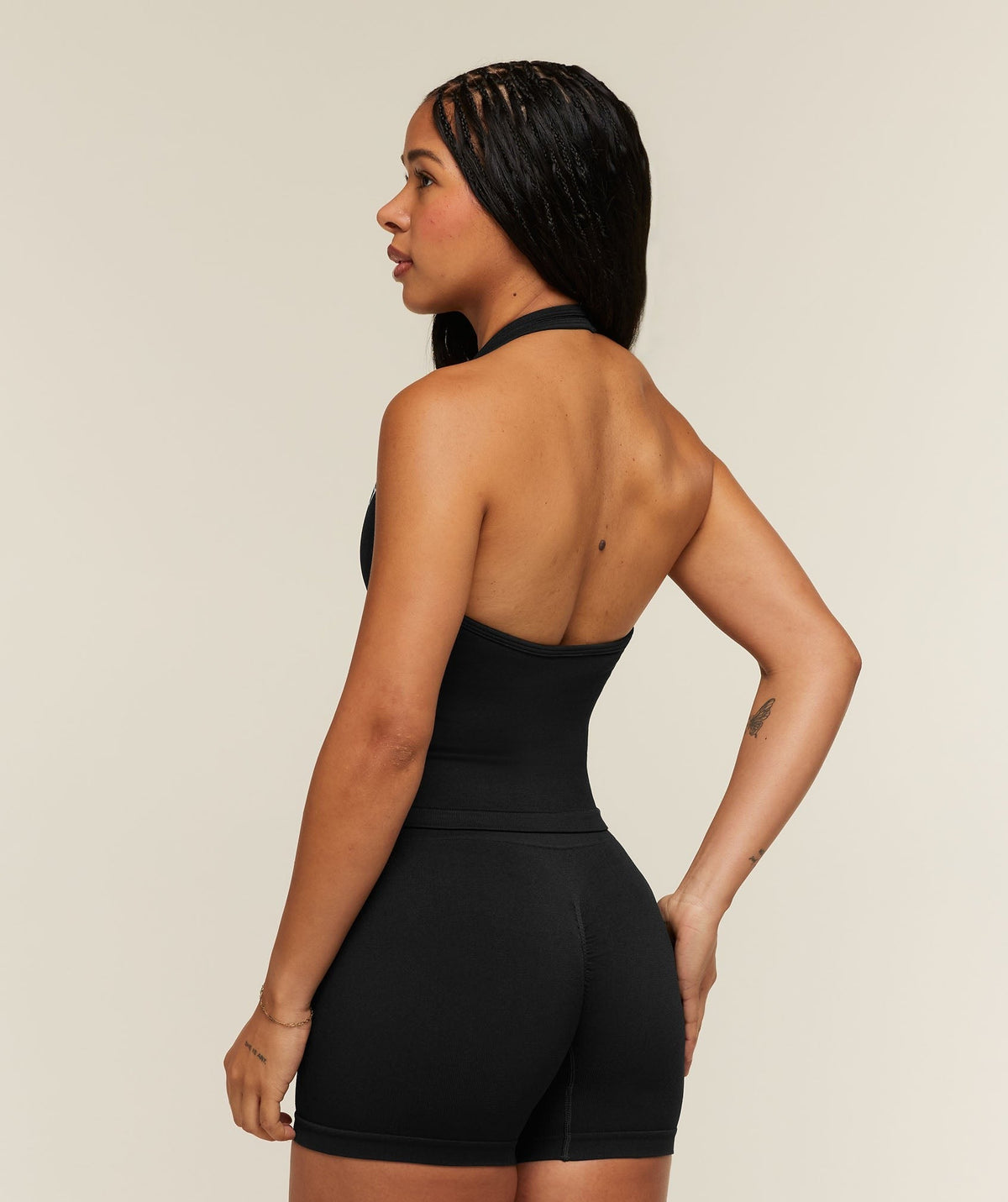 Gymshark Adapt Solid Halter Neck Tank - Black
