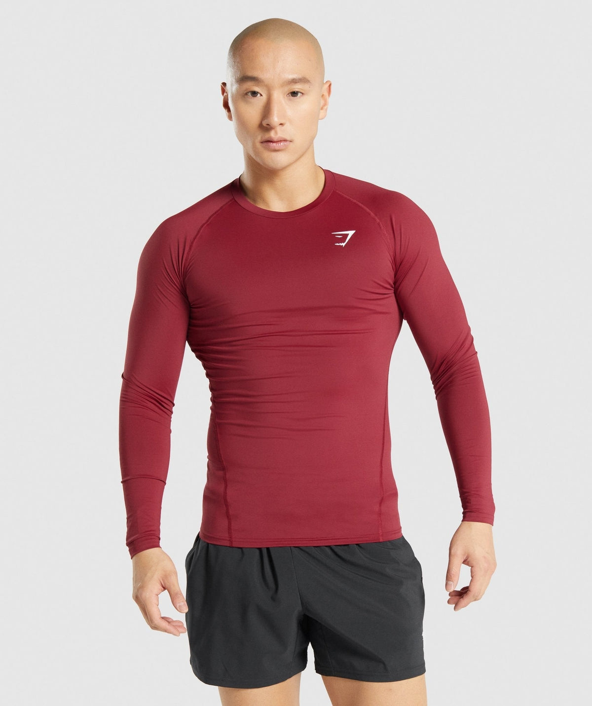 Gymshark Element Baselayer Long Sleeve Tee - Burgundy