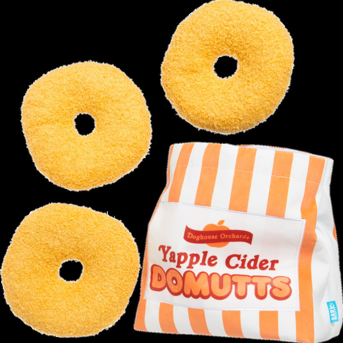 Yapple Cider Domutts Plush Extra-Large + Multi-Part + Enrichment Dog Toy
