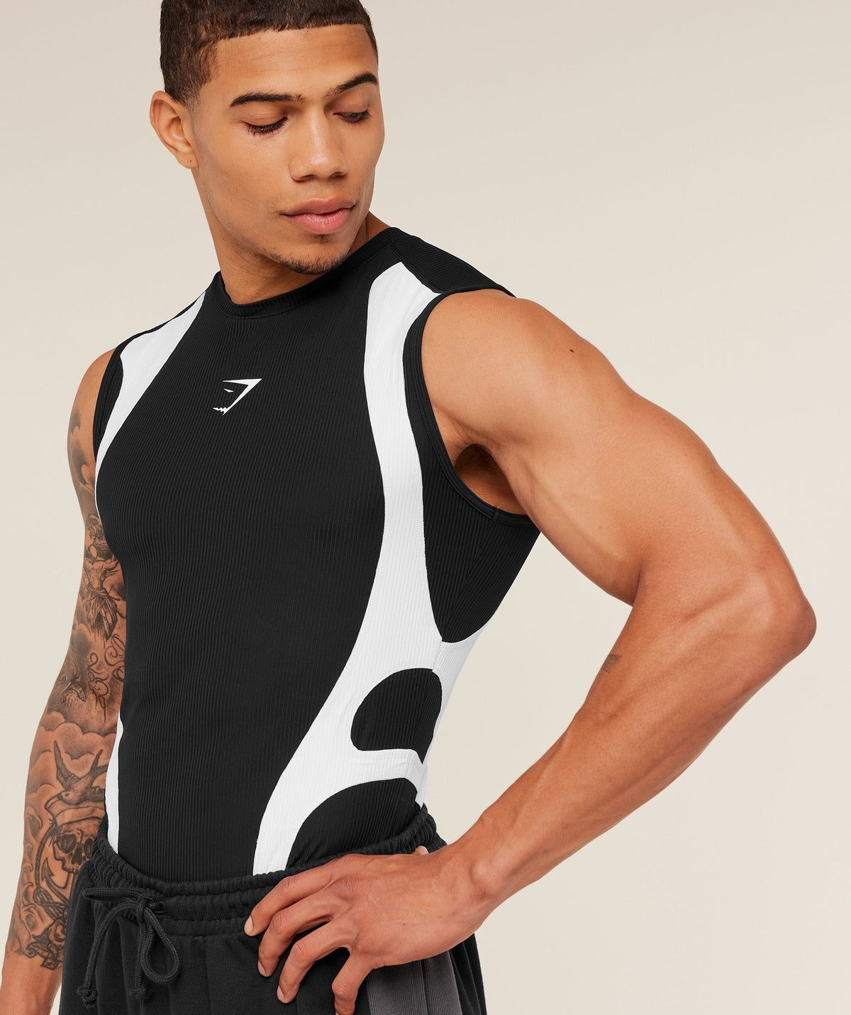 Gymshark GS x Carlos Tank Baselayer - Black