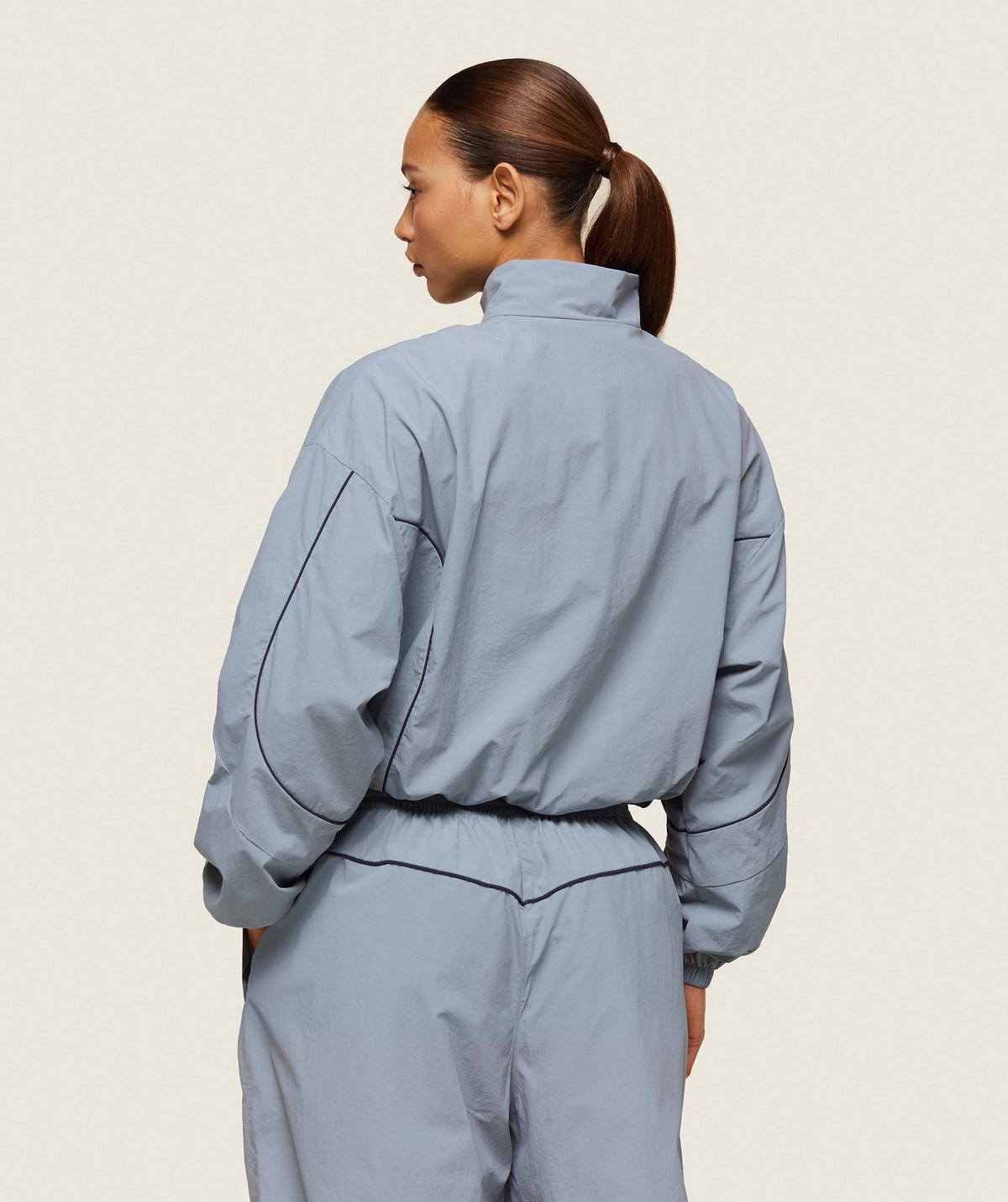 Gymshark Comfort Retro Track Jacket - Denim Grey/Heavy Blue
