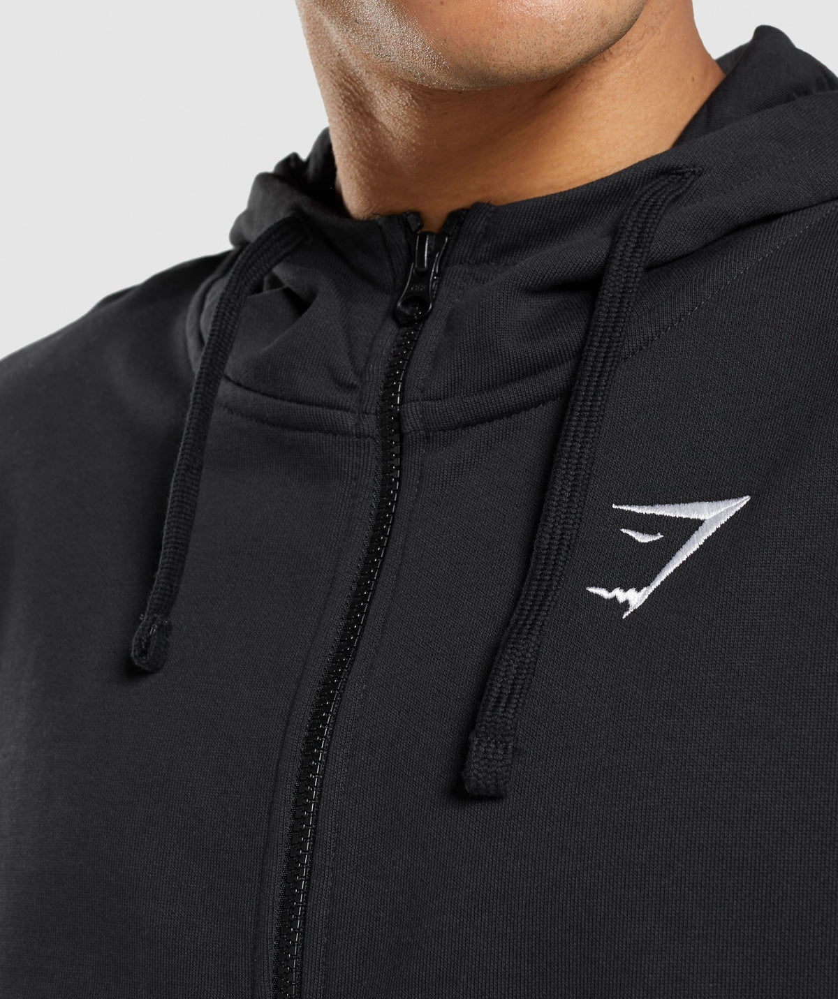 Gymshark Essential Oversized Zip Up Hoodie - Black