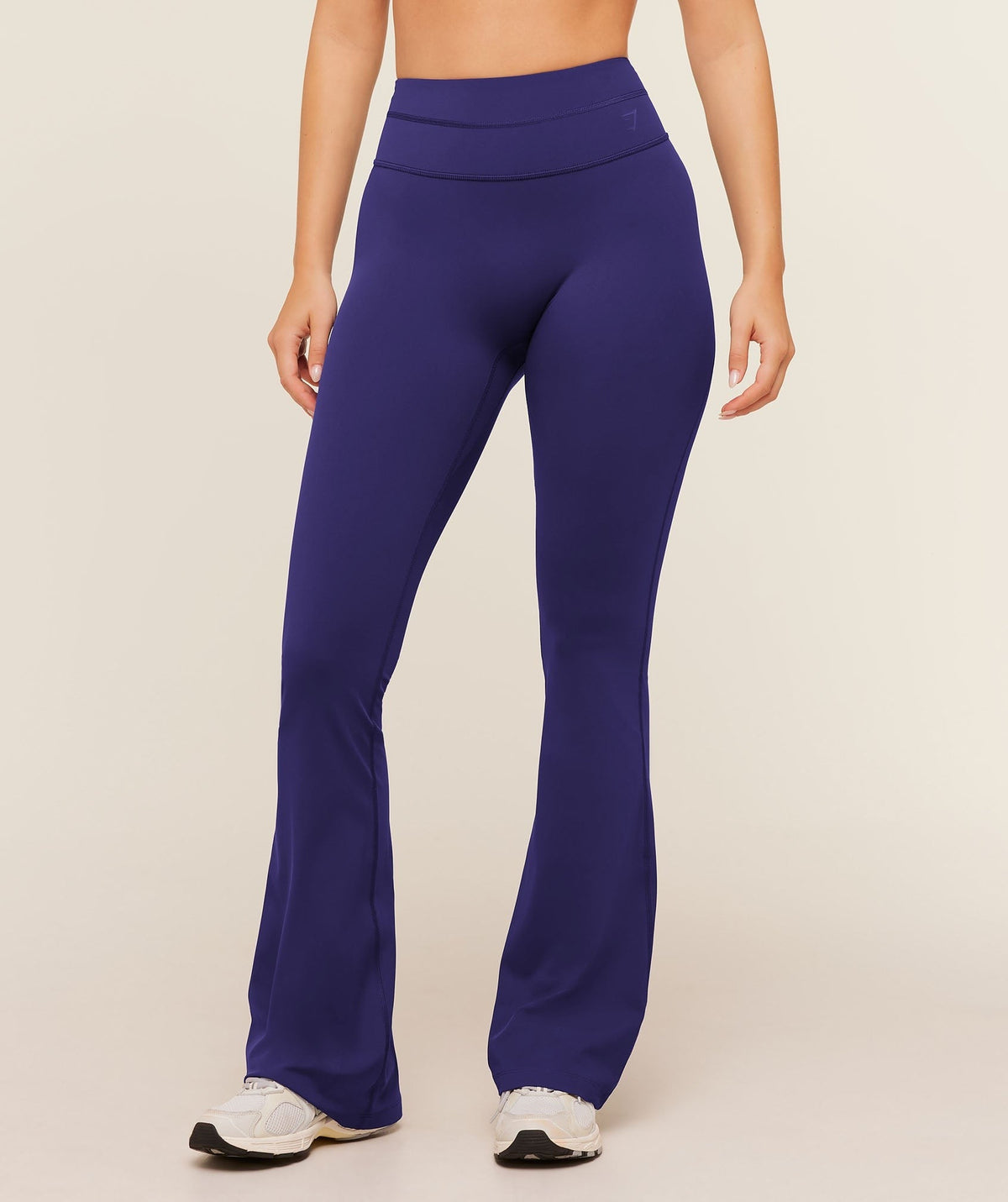 Gymshark Crossover Back Flared Leggings - Indigo Purple