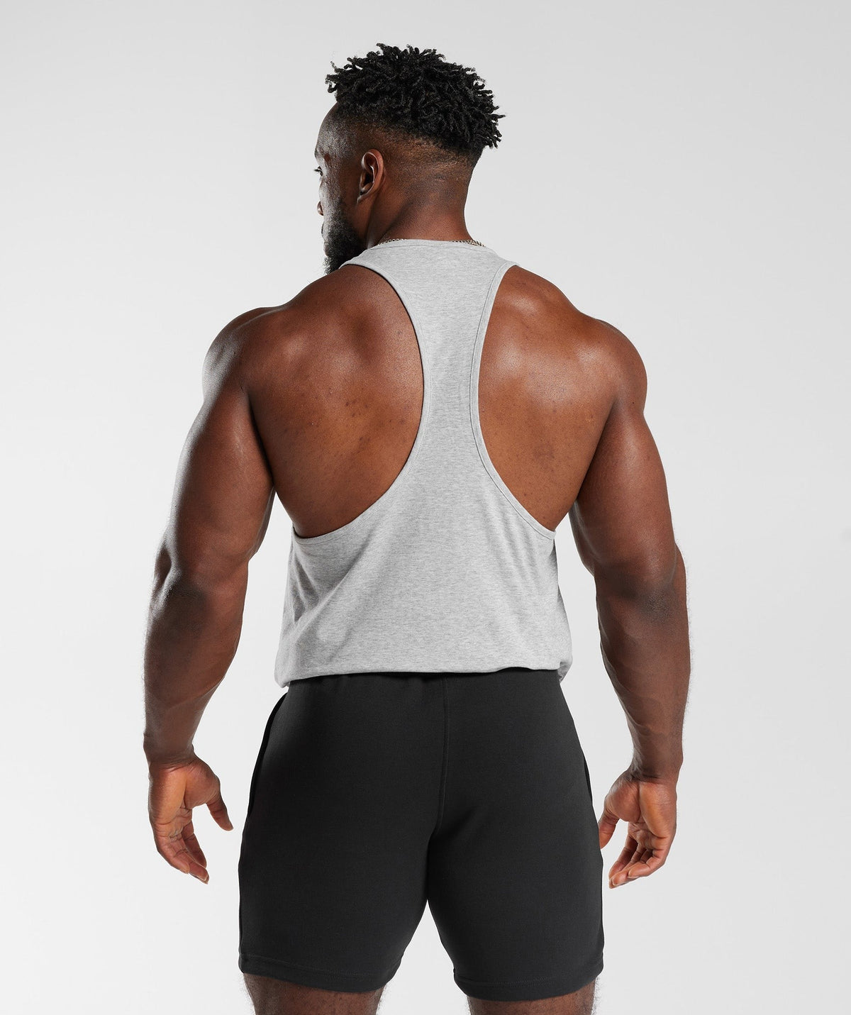 Gymshark Critical Stringer - Light Grey Core Marl