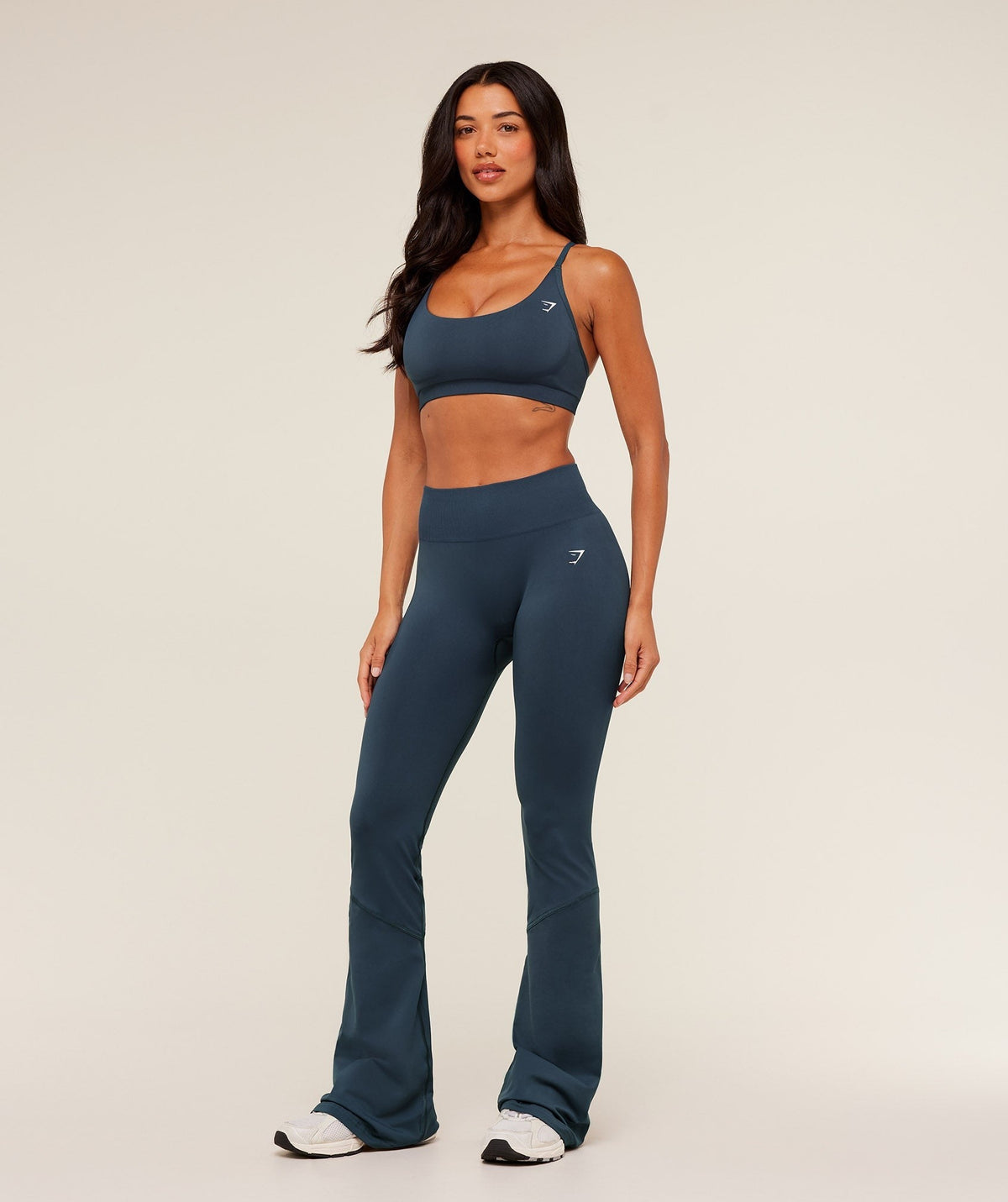 Gymshark Everyday Seamless Racerback Sports Bra - Stealth Blue
