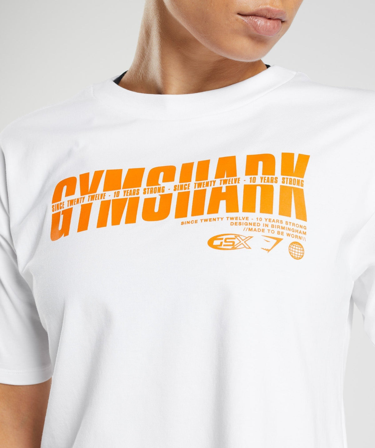 Gymshark GS 10 Year Midi Top - White