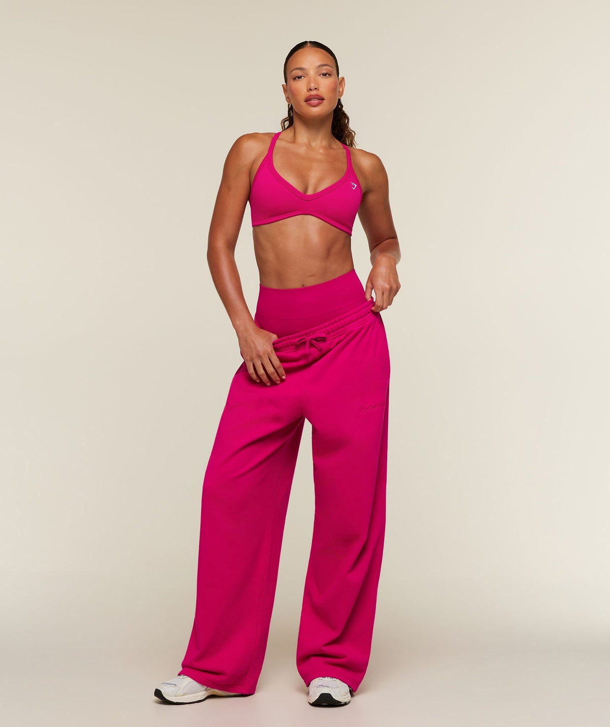 Gymshark Appliqué Pants - Performance Pink/Wash
