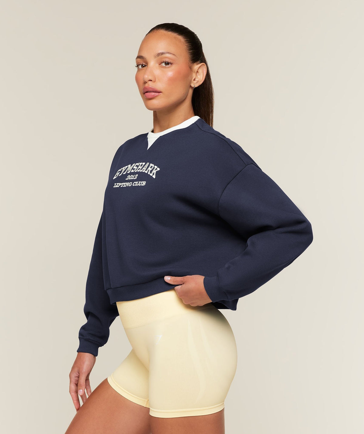 Gymshark Cosy Luxe Campus Sweatshirt - Heavy Blue