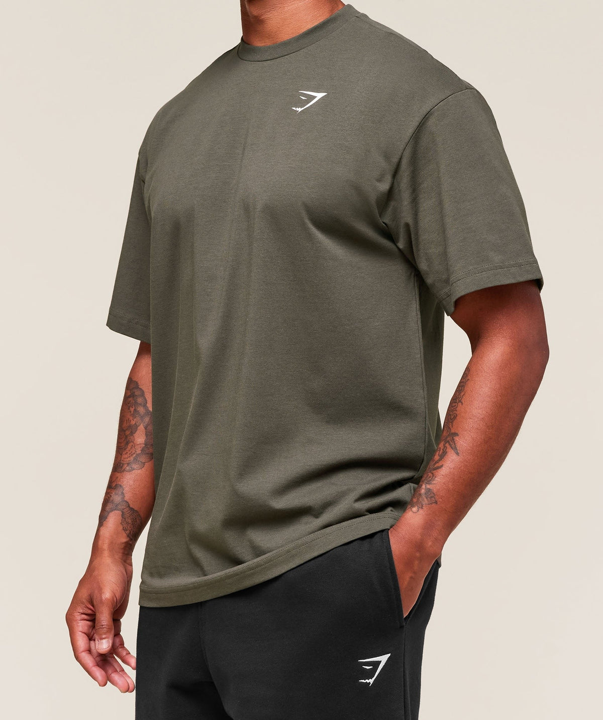 Gymshark Essential Short Sleeve Tee - Strength Green