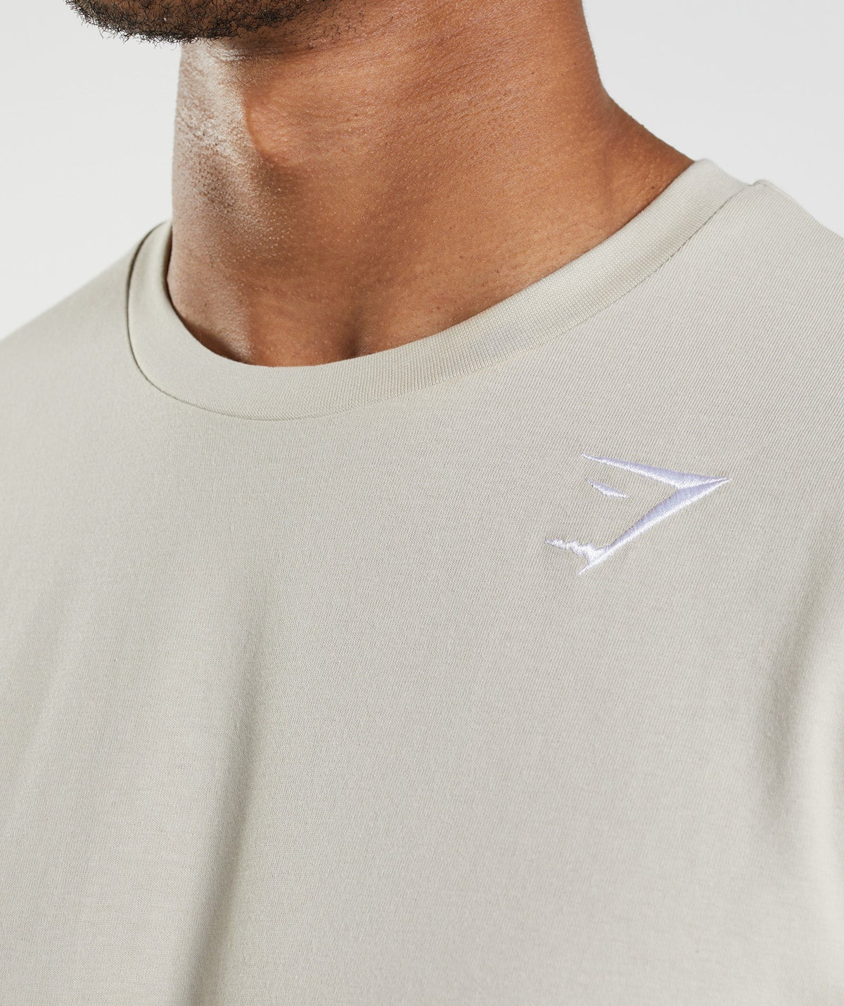 Gymshark Crest Tee - Pebble Grey