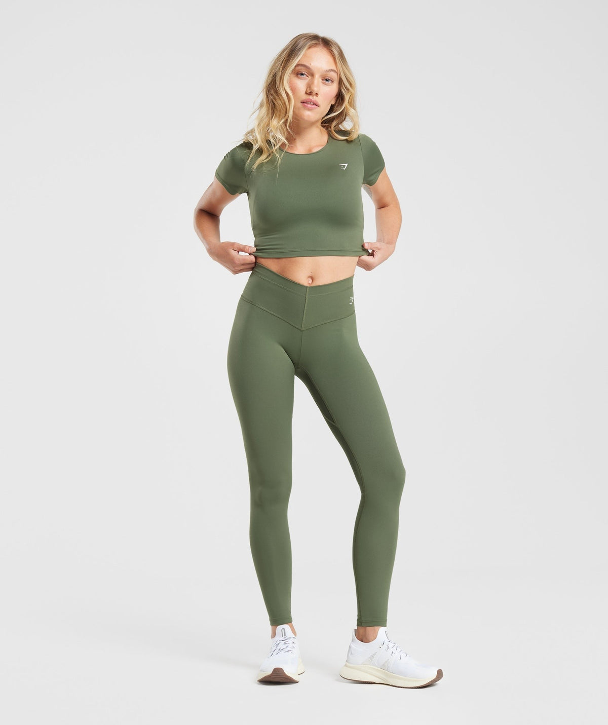 Gymshark Everyday Cap Sleeve Tee - Core Olive