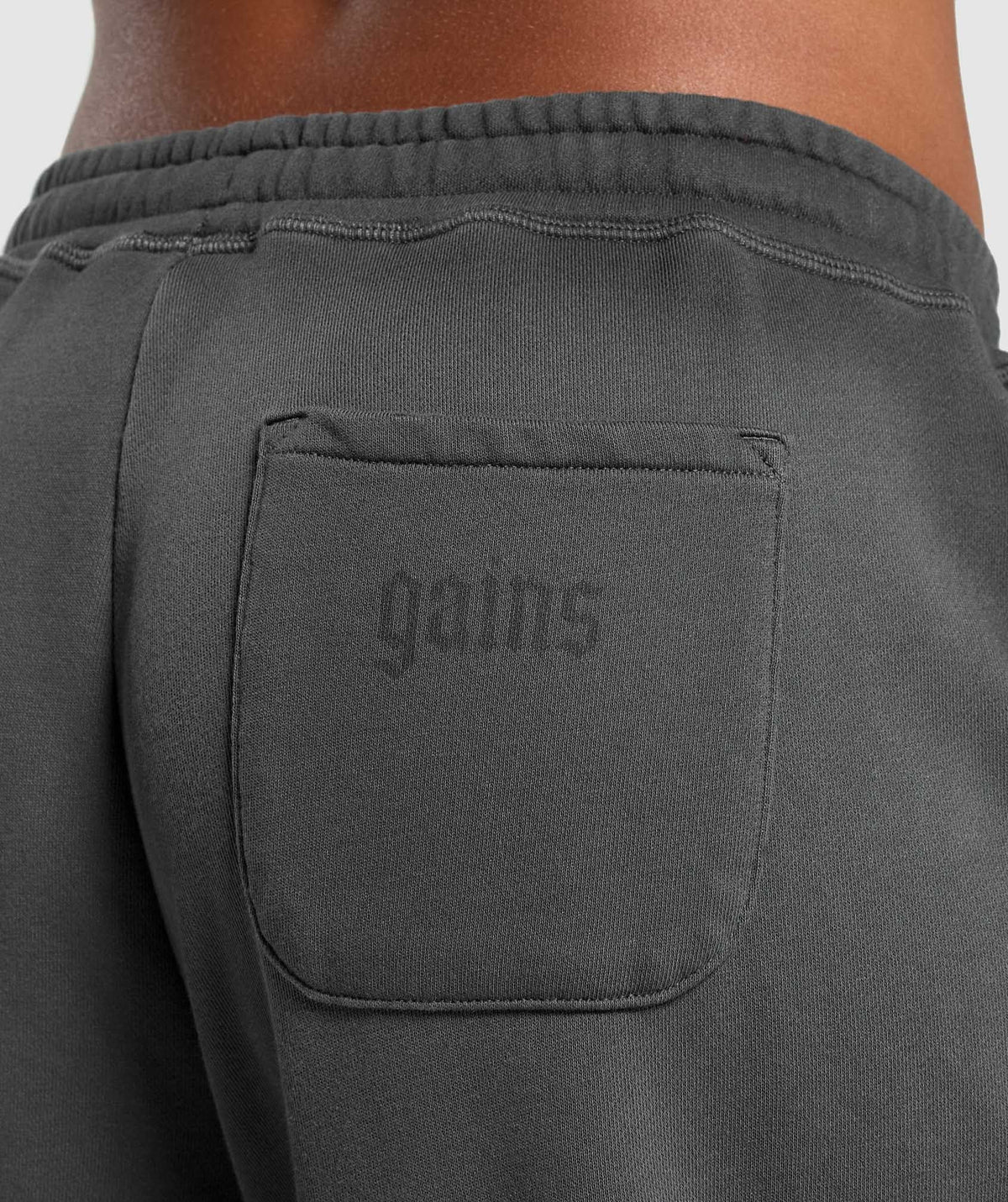 Gymshark Gains Washed Loopback Joggers - Asphalt Grey/Black/Spray Dye