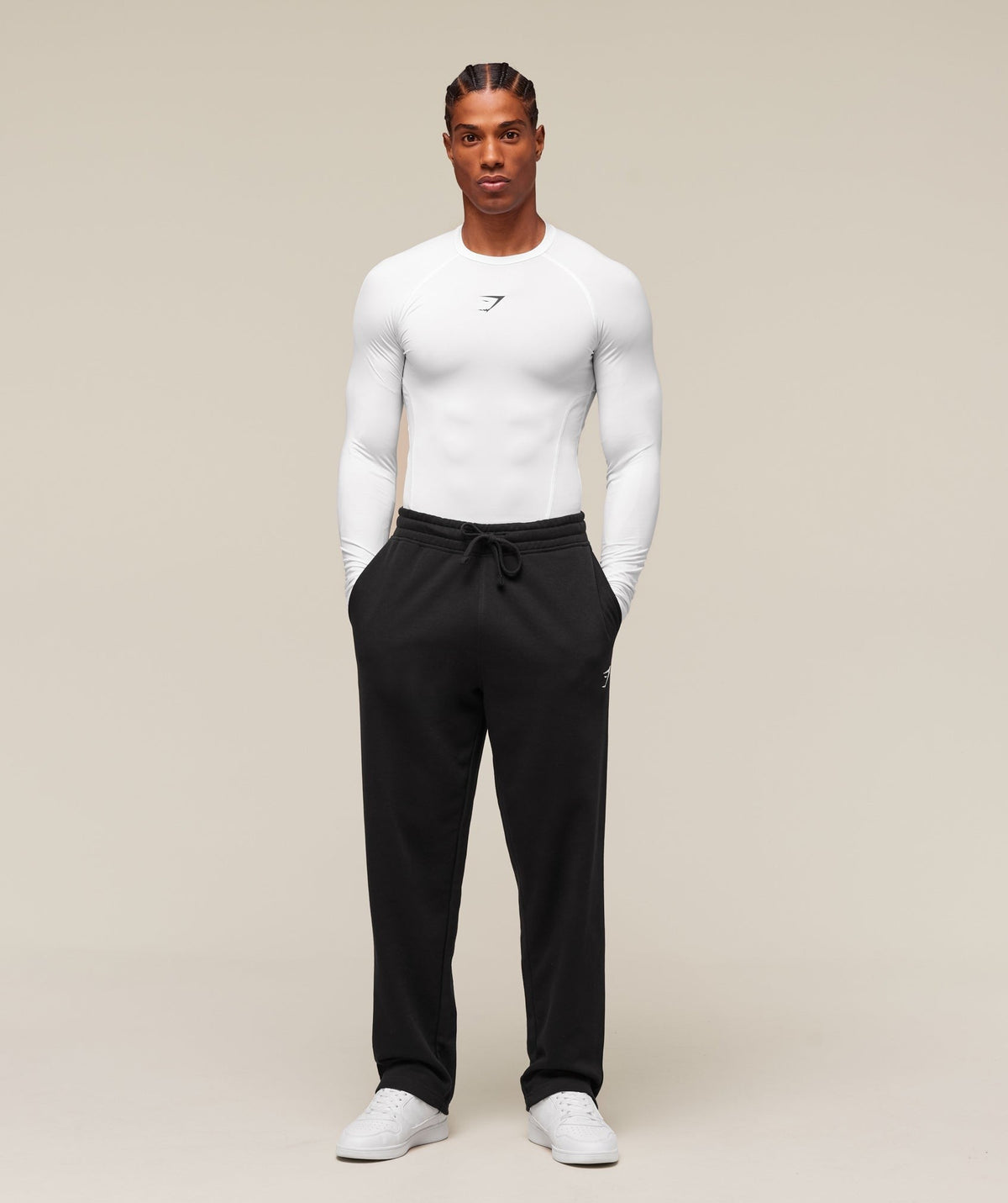 Gymshark Element Baselayer Long Sleeve Tee - White