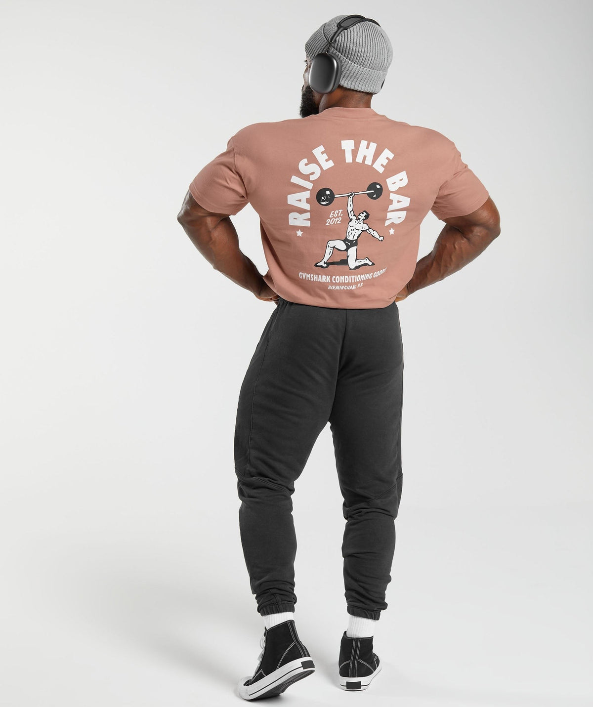 Gymshark Raise the Bar Tee - Faded Pink