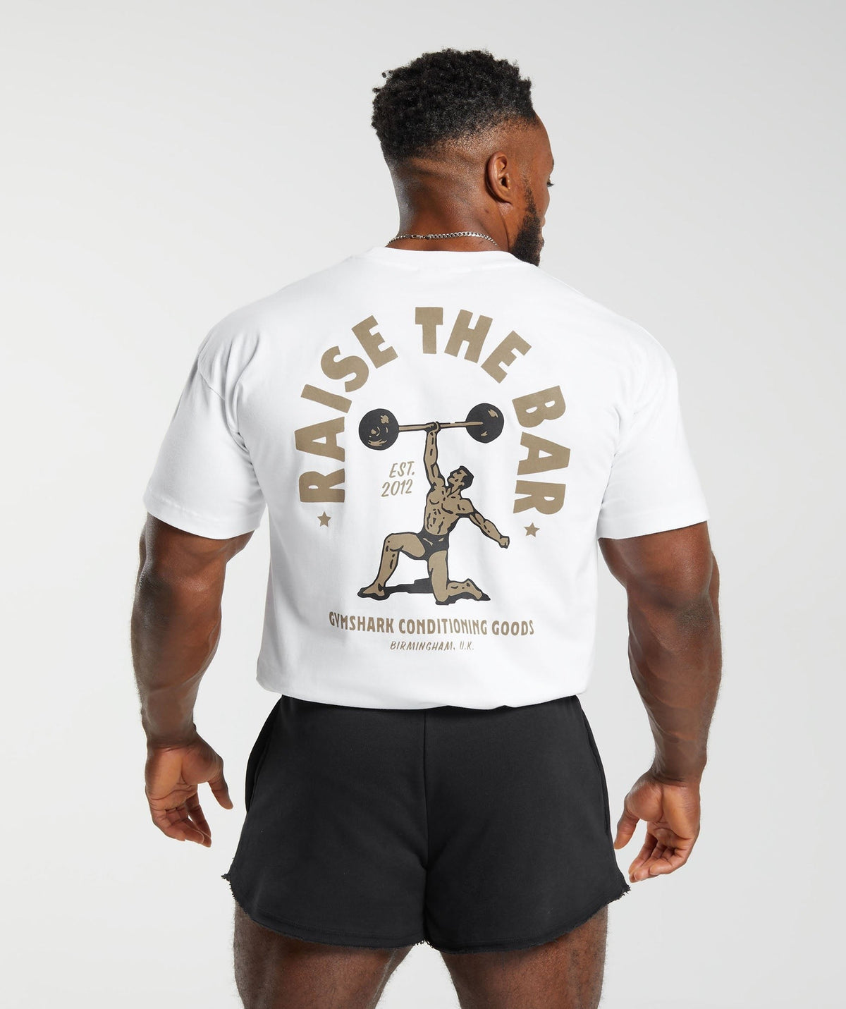 Gymshark Raise the Bar Tee - White