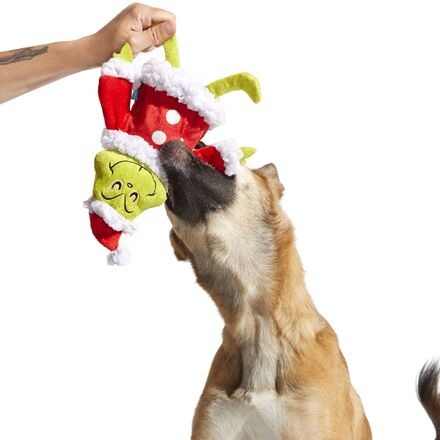 Grouchy Slouchy Grinch Costume & Toy Bundle