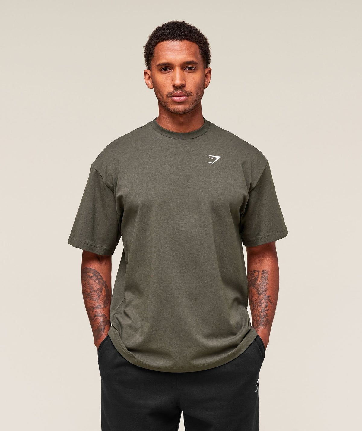 Gymshark Essential Short Sleeve Tee - Strength Green