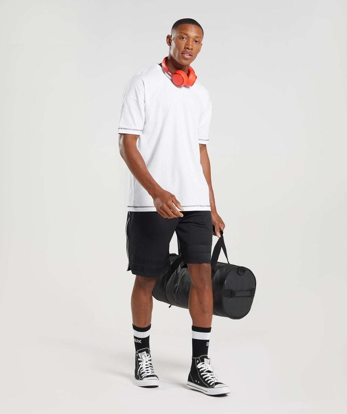 Gymshark Recess Tee - White/Black