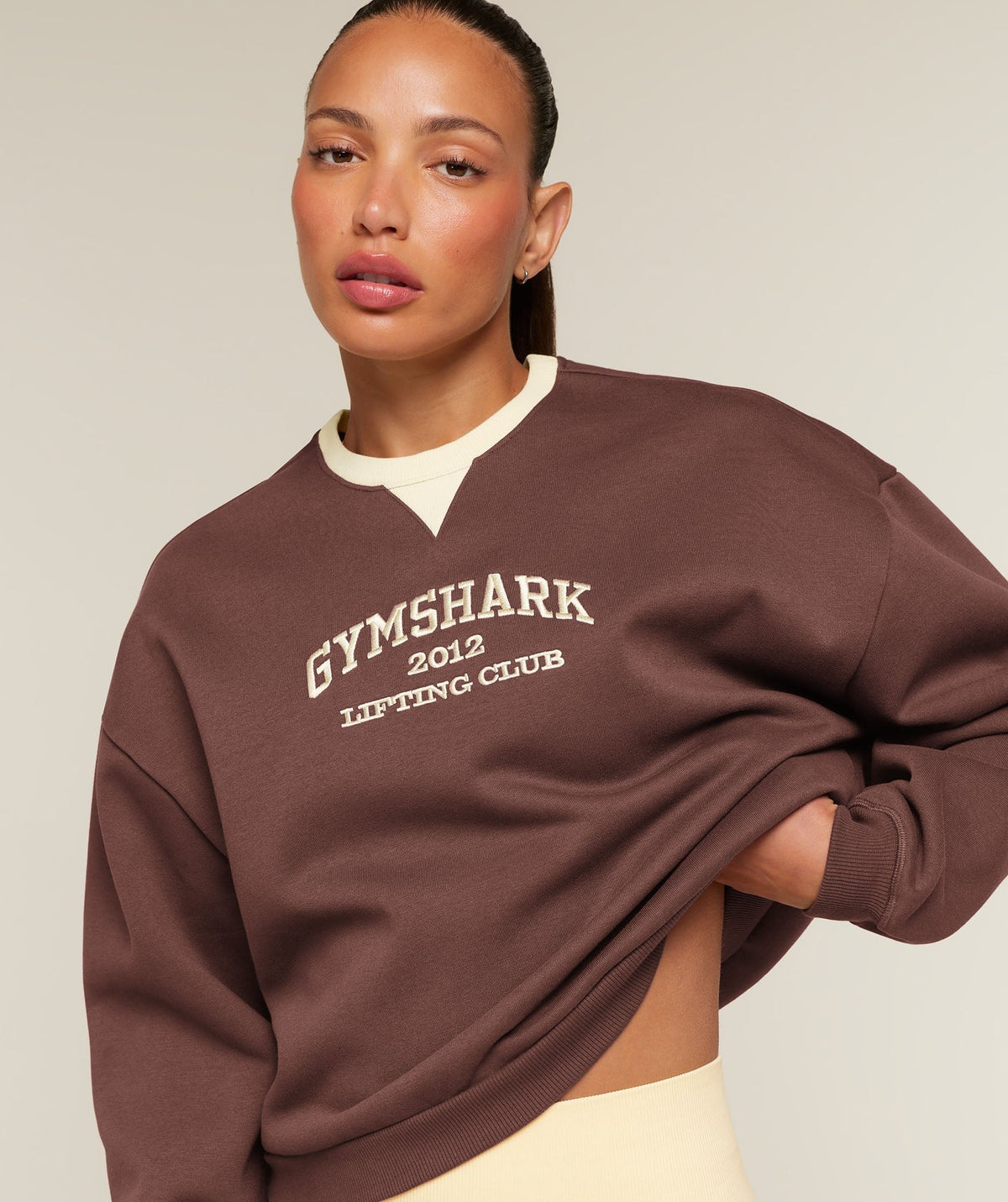 Gymshark Cosy Luxe Campus Sweatshirt - Espresso Brown