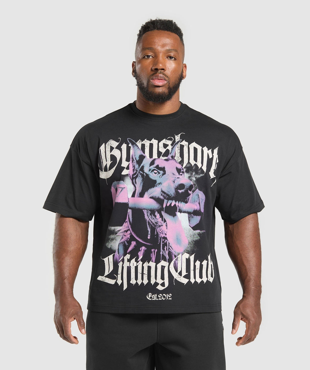 Gymshark Doberman Graphic Tee - Black