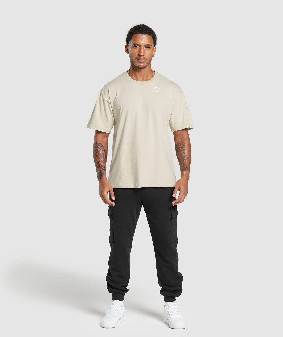 Gymshark Essential Short Sleeve Tee - Pebble Grey