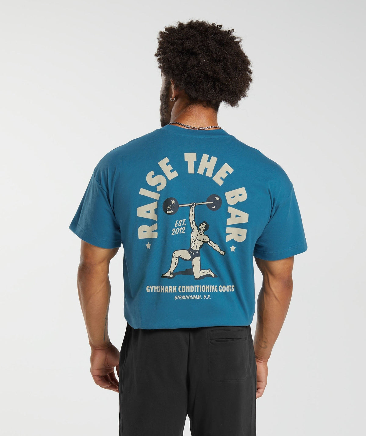 Gymshark Raise the Bar Tee - Core Blue