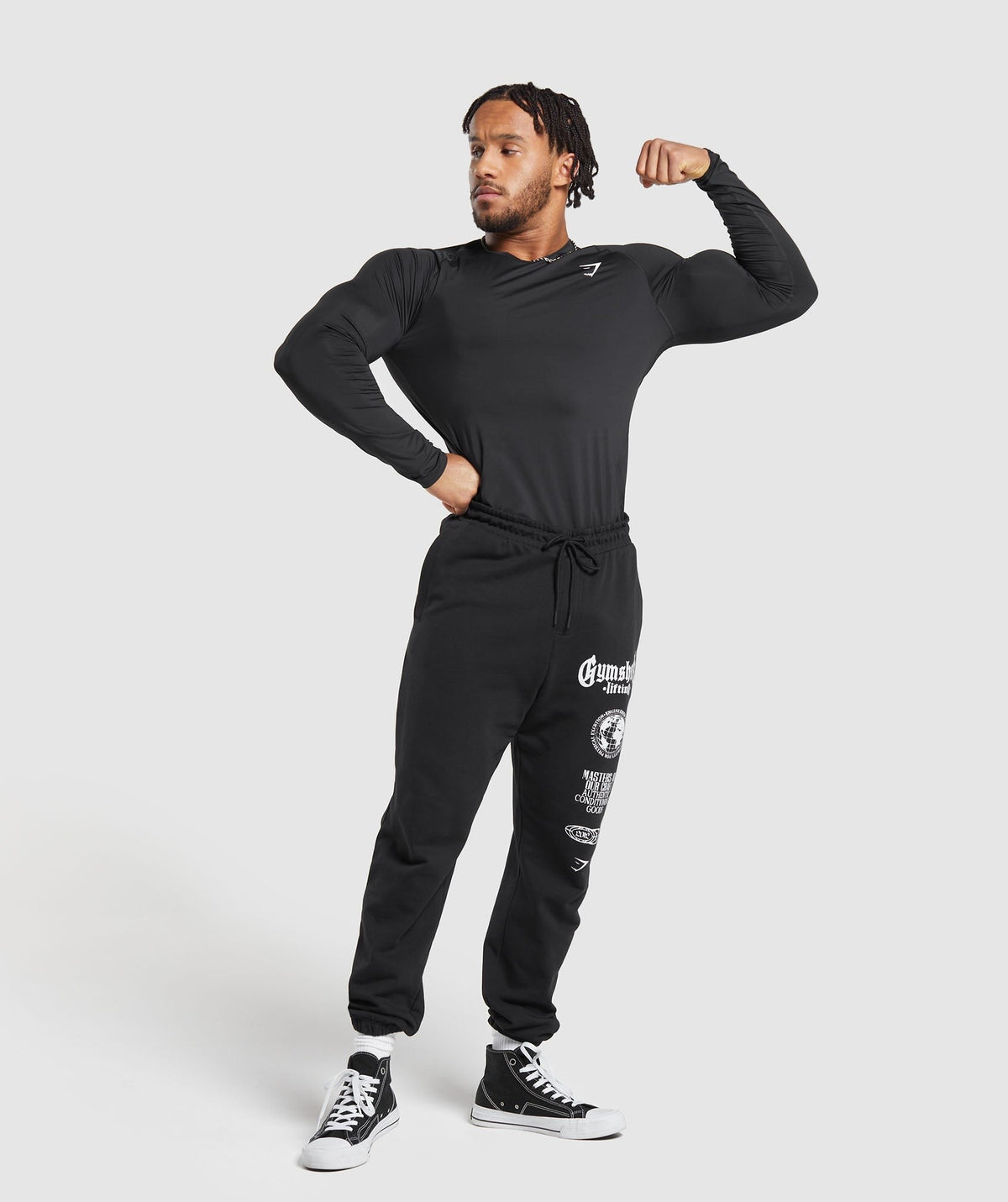 Gymshark Element Baselayer Long Sleeve Tee - Black