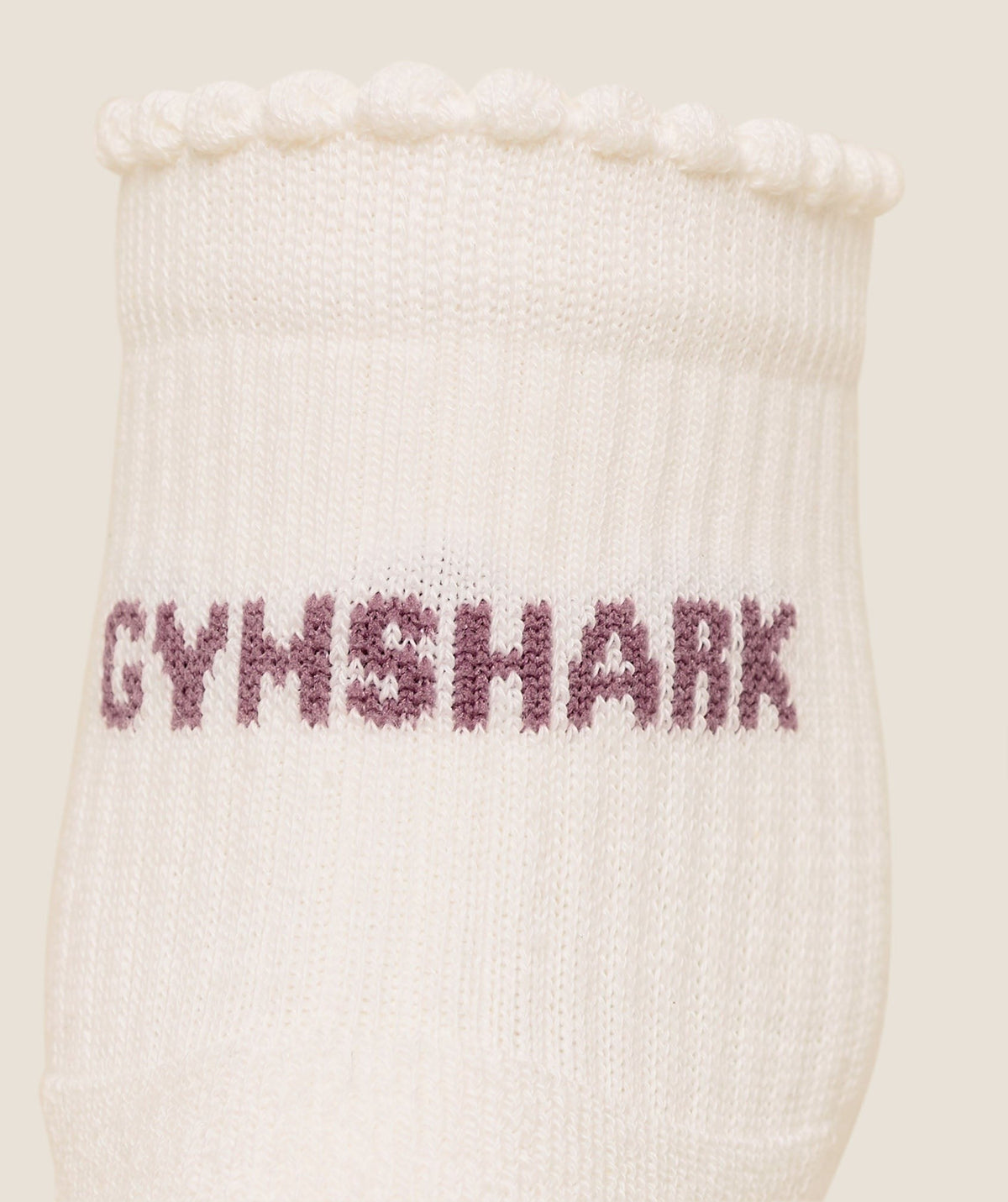 Gymshark Frill Pilates Midi Sock - Soft White/Calm Pink
