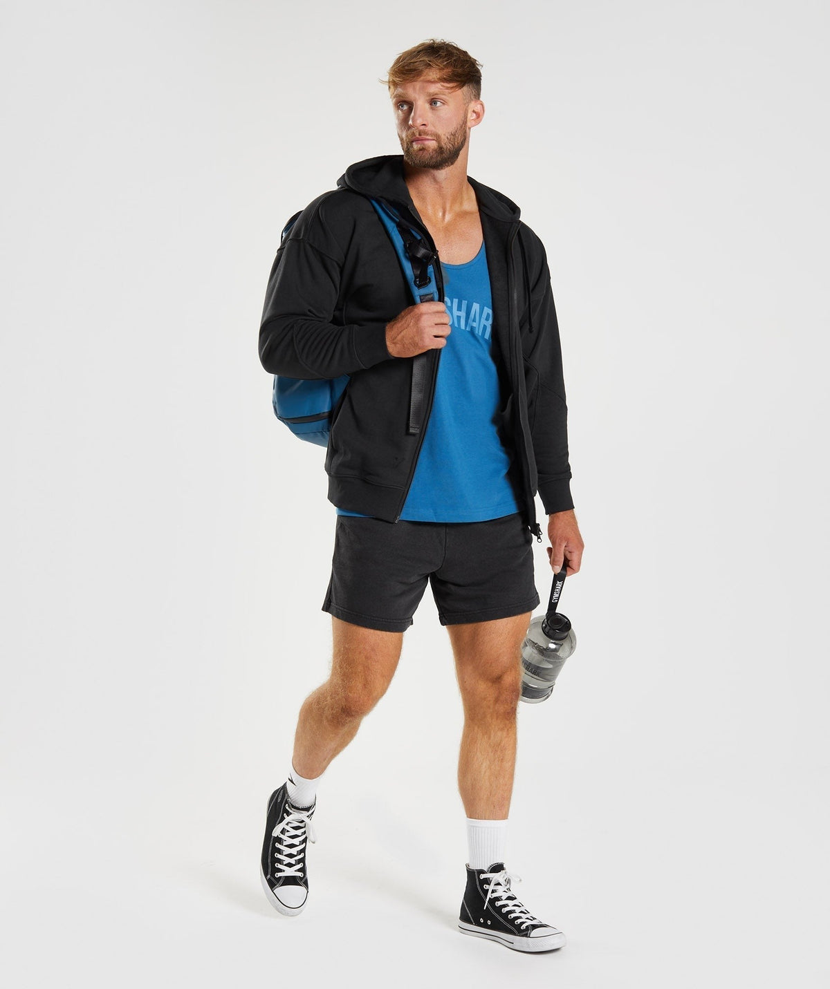 Gymshark Power Zip Up Hoodie - Black