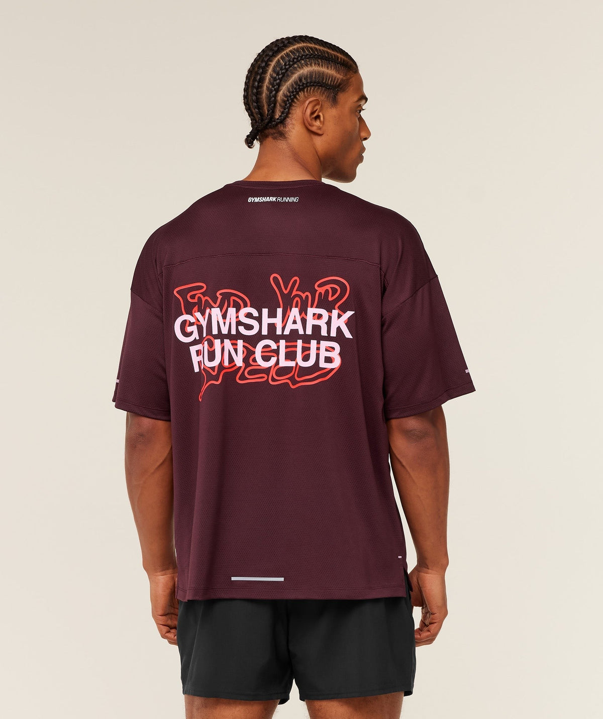Gymshark Find Your Speed Tee - Rich Maroon