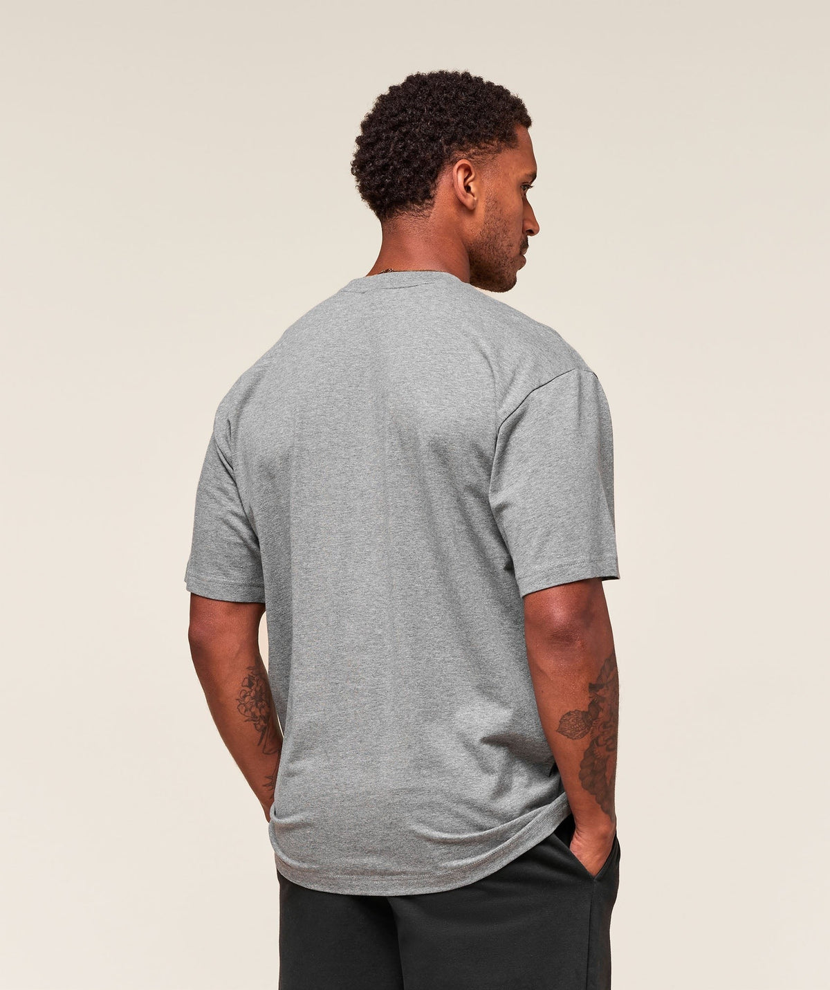Gymshark Essential Short Sleeve Tee - Charcoal Grey Marl
