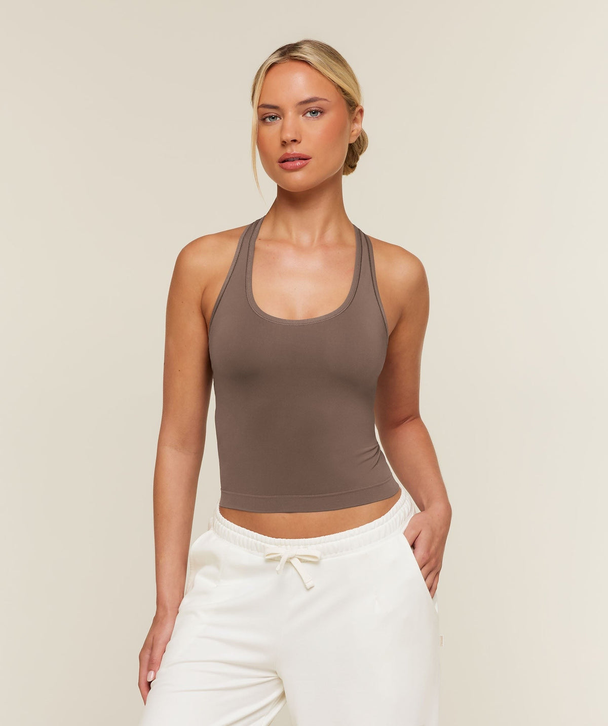 Gymshark FeatherFormTM Tank - Soft Brown