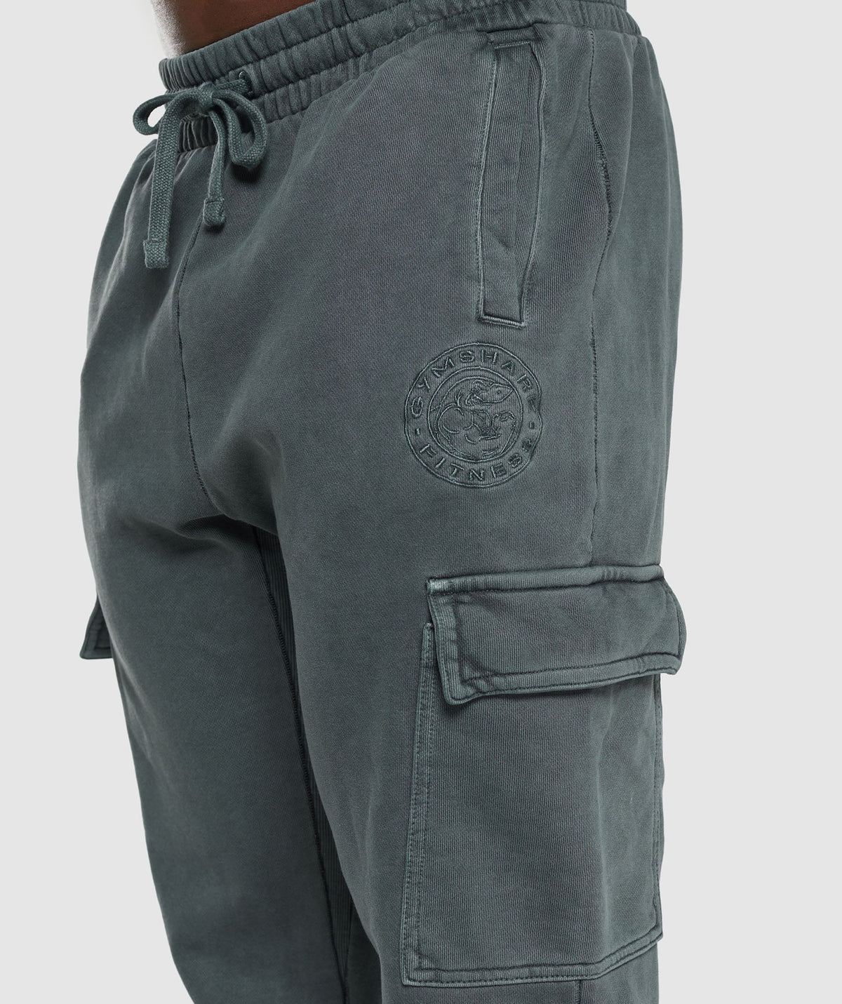 Gymshark Premium Legacy Cargo Pants - Cargo Teal/Pigment Dye