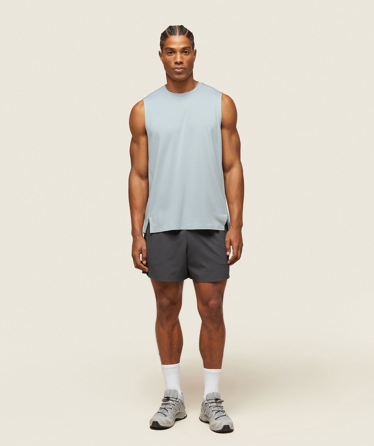 Gymshark Everywear Tech Sleeveless Tee - Ice Grey