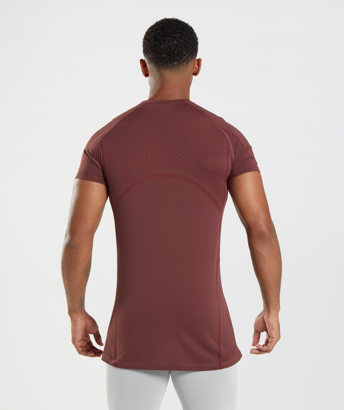 Gymshark 315 Seamless Tee - Cherry Brown