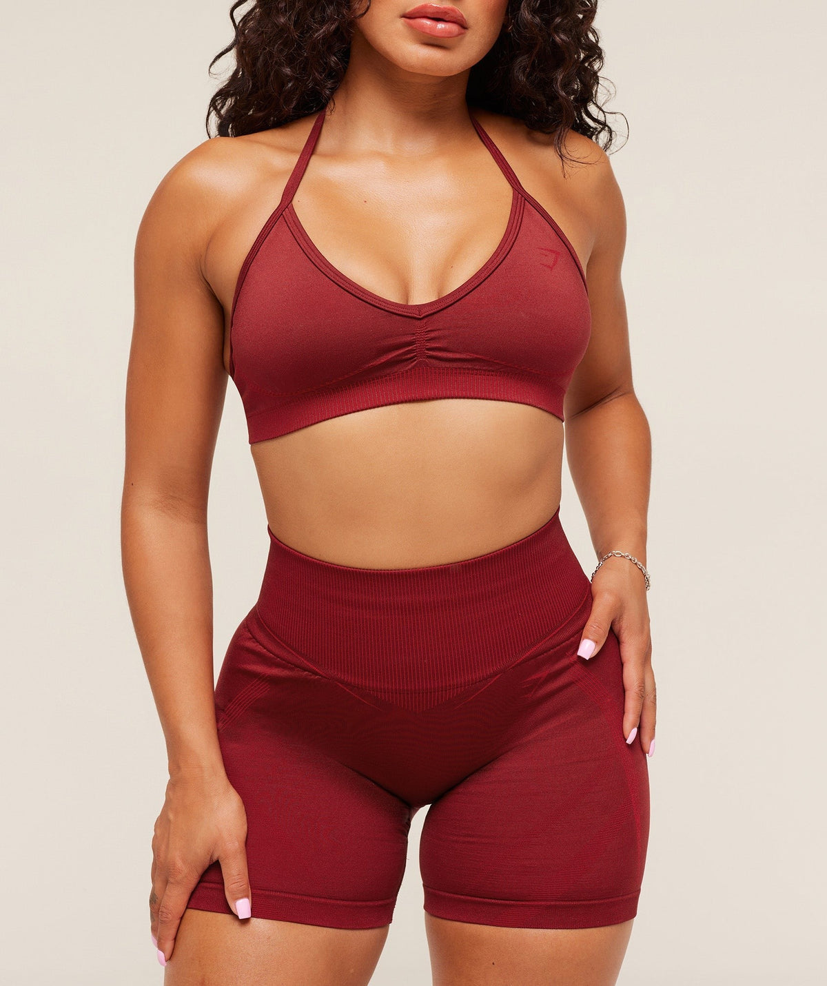 Gymshark x Analis Seamless Short - Reps Red/Carmine Red