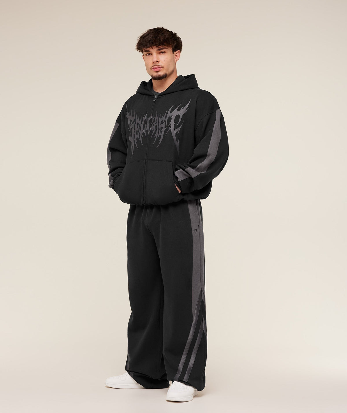 Gymshark x Carlos Belcast Zip Up Hoodie - Black