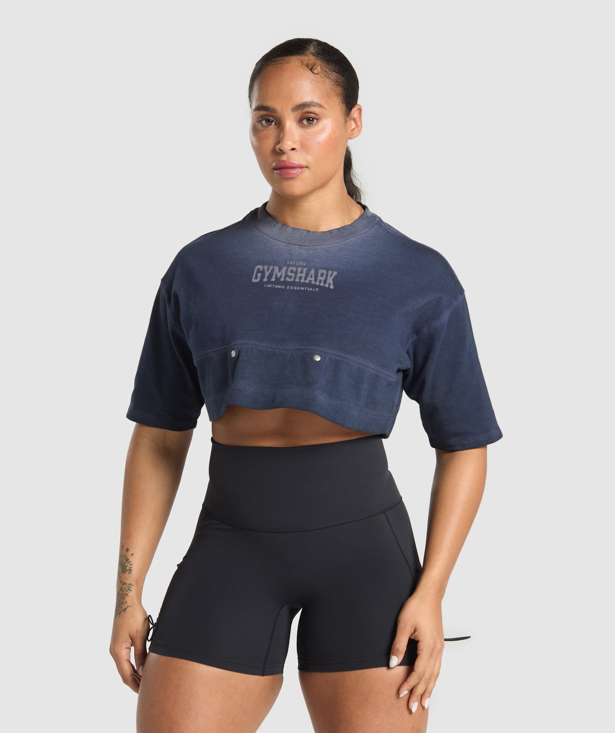Gymshark Rest Day Heavyweight Tee - Heavy Blue/Wash