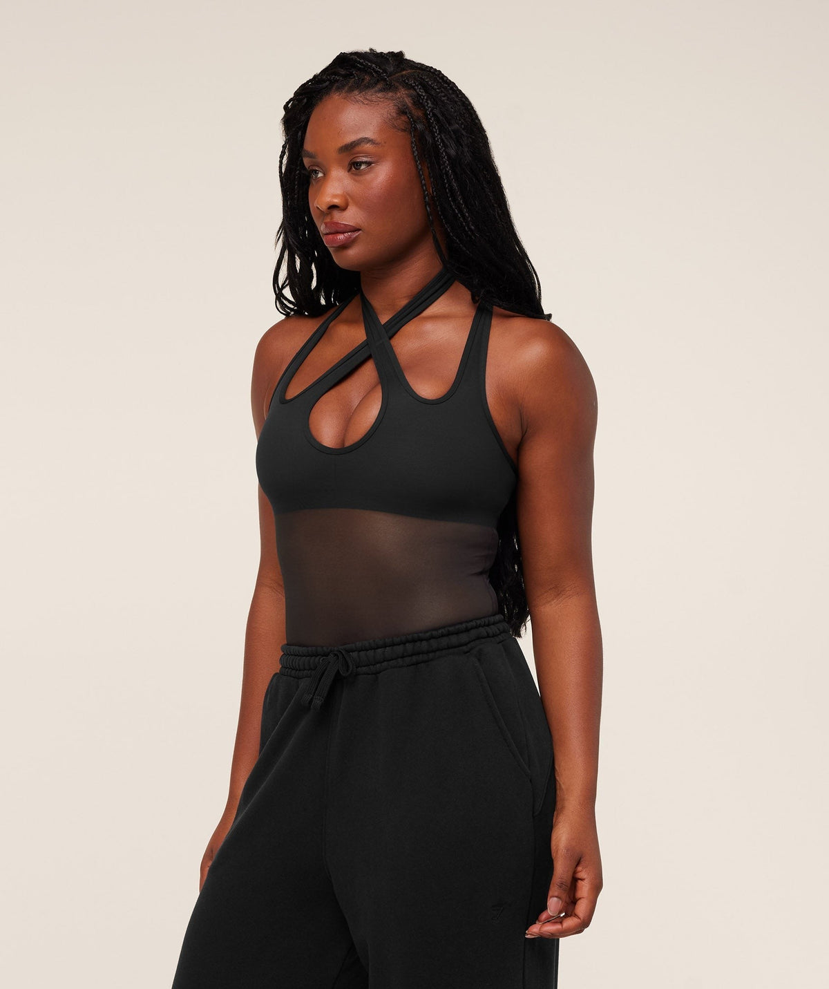 Gymshark Dark Energy Mesh Tank - Black