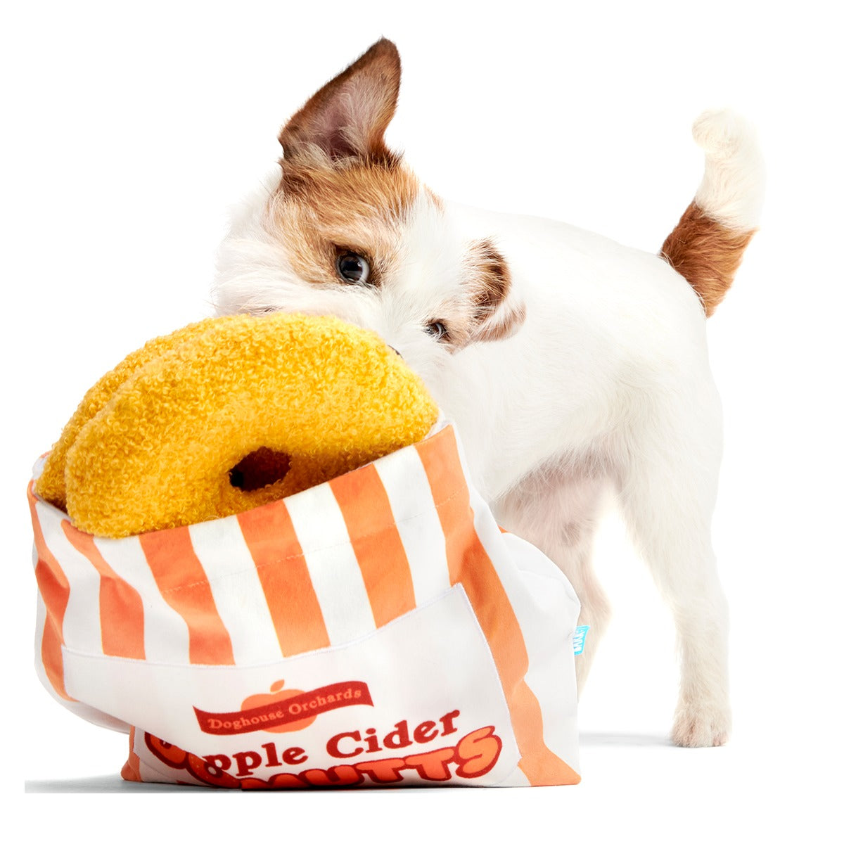 Yapple Cider Domutts Plush Extra-Large + Multi-Part + Enrichment Dog Toy